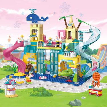 COGO GIRLS WATER PARK BUILDING BLOCKS - 715PCS